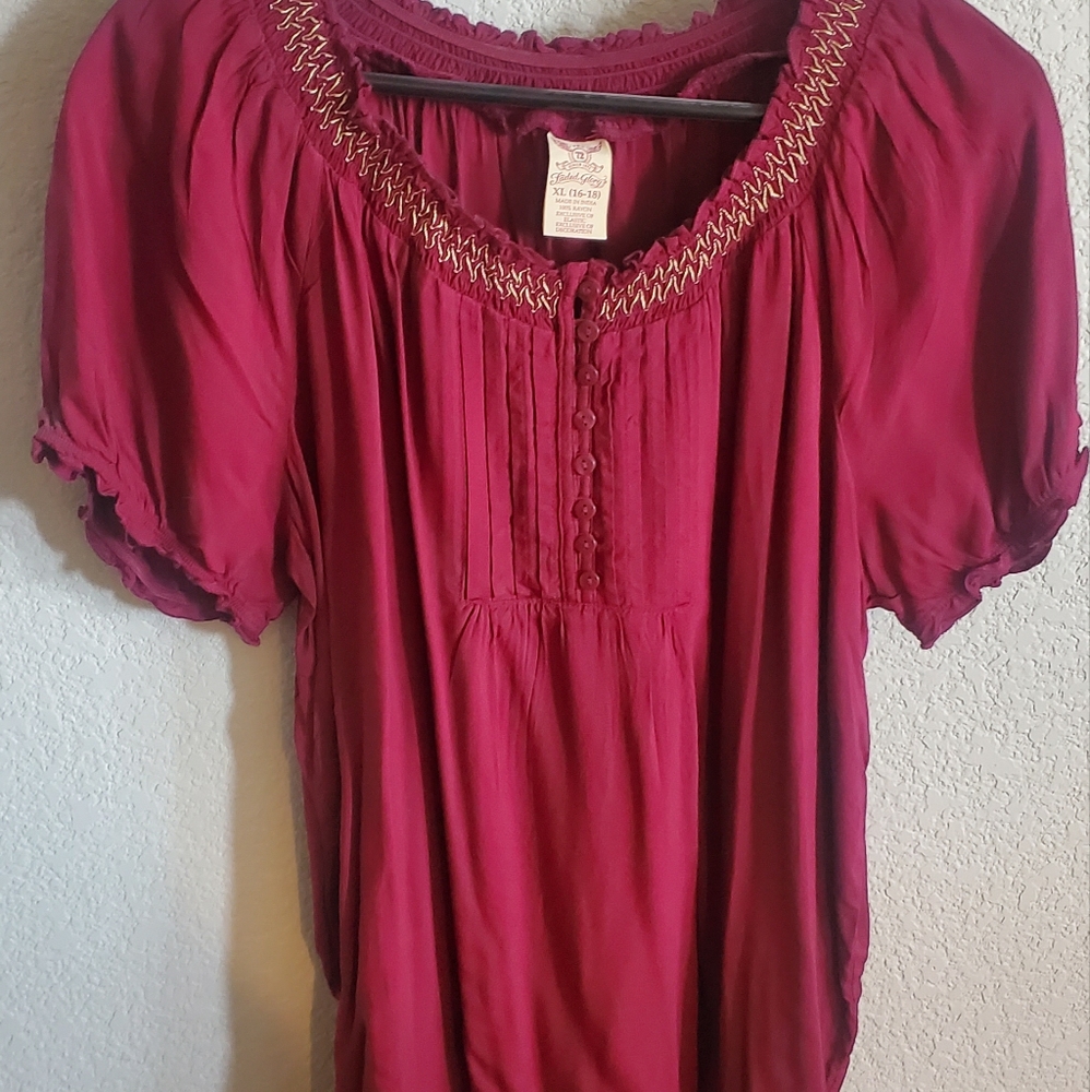 Maroon blouse